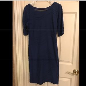 Royal Blue Fitted Dress